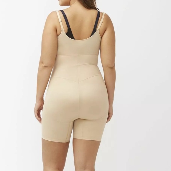 Shape By Cacique Open-Bust Thigh Shaper in Cafe 26/28 plus size - Picture 4 of 5